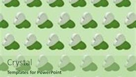  Presentation with vertical - Colorful PPT theme enhanced with decorative-feative-pattern-from-plaster backdrop and a mint green colored foreground