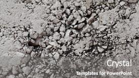  Presentation with stones - Presentation design featuring decorative floor texture with gravel stones background and a gray colored foreground