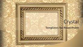  Presentation with framework - Colorful presentation theme enhanced with decorative framework on the renaissance backdrop and a lemonade colored foreground