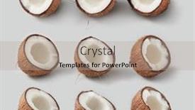  Presentation with organic - Amazing presentation theme having decorative-fruits-pattern-from-natural backdrop and a mint green colored foreground