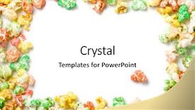  Presentation with orange green white - Colorful slide deck enhanced with decorative full border made backdrop and a white colored foreground