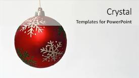  Presentation with red globe - Amazing presentation theme having bends for underground electrical backdrop and a coral colored foreground