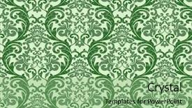  Presentation with renaissance - Presentation theme featuring victorian seamless pattern wallpaper - decorative green renaissance background background and a seafoam green colored foreground