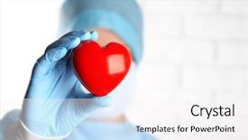  Presentation with brick wall - Amazing theme having decorative heart on brick wall backdrop and a  colored foreground