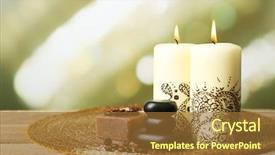  Presentation with indian - Amazing slide deck having decorative indian candles on light backdrop and a tawny brown colored foreground