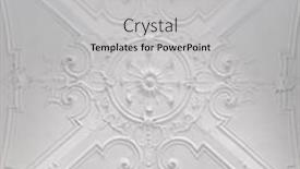  Presentation with plaster - Slide set consisting of decorative-item-ceiling-socket-made background and a light gray colored foreground