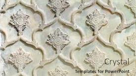  Presentation with world heritage - Beautiful presentation theme featuring decorative-marble-bas-relief backdrop and a soft green colored foreground