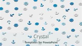  Presentation with anchors - Colorful slide deck enhanced with decorative-pattern-from-ship-s backdrop and a sky blue colored foreground