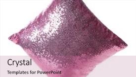  Presentation with chemistry white pills - Theme having decorative pillow on white background background and a  colored foreground