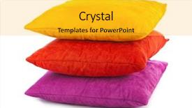  Presentation with background - PPT theme having decorative pillows isolated on white background and a yellow colored foreground