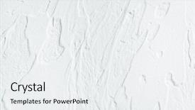  Presentation with plaster - Colorful presentation design enhanced with decorative plaster effect on wall backdrop and a sky blue colored foreground