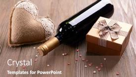  Presentation with valentine - Theme featuring decorative-setting-on-st-valentine background and a violet colored foreground