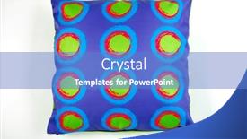  Presentation with pattern - Audience pleasing PPT theme consisting of decorative-soft-pillow-with-geometric backdrop and a teal colored foreground