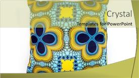 Presentation with pattern - Presentation theme enhanced with decorative-soft-pillow-with-geometric background and a yellow colored foreground