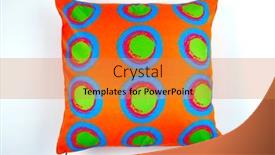  Presentation with pattern - Presentation theme consisting of decorative-soft-pillow-with-geometric background and a gold colored foreground