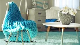  Presentation with furniture design - Slide deck featuring decorative things - room design with white furniture background and a  colored foreground