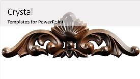  Presentation with ornament - Colorful slides enhanced with decorative wooden ornament antique pattern backdrop and a light gray colored foreground