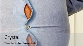  Presentation with foods - Beautiful PPT layouts featuring decrease - man with overweight symbolic photo backdrop and a light gray colored foreground