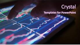  Presentation with market data - Cool new slide deck with decrease - stock market data graph backdrop and a wine colored foreground