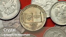  Presentation with constitution - PPT layouts featuring dedicated to the 20th anniversary background and a coral colored foreground