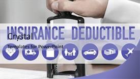  Presentation with public document - Amazing presentation theme having notary public stamping document backdrop and a light blue colored foreground