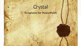  Presentation with deed - PPT layouts enhanced with deed - antique paper with wax seal background and a yellow colored foreground