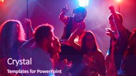  Presentation with entertainment - Amazing presentation having deejay - night entertainment backdrop and a violet colored foreground