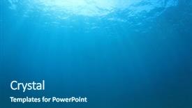  Presentation with underwater - Colorful PPT layouts enhanced with deep blue sea - underwater background backdrop and a gray colored foreground