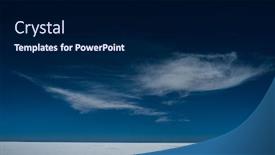  Presentation with deep blue - PPT theme featuring deep blue sky with fluffy clouds over the uyuni salt flat bolivia background and a navy blue colored foreground