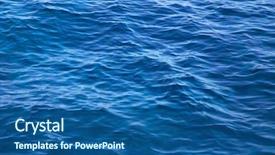  Presentation with deep sea - Colorful presentation theme enhanced with deep blue water background backdrop and a ocean colored foreground