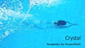  Presentation with deep - Presentation design enhanced with deep diving background and a light gray colored foreground