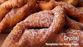  Presentation with planets deep space - Audience pleasing PPT theme consisting of deep-fried pastry for carnival backdrop and a tawny brown colored foreground