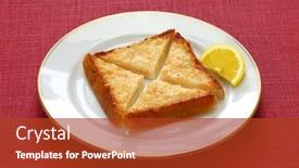  Presentation with dim sum - Cool new PPT layouts with deep-fried-shrimp-toast-chinese backdrop and a crimson colored foreground