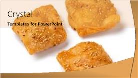  Presentation with deep - Slides enhanced with deep-fried-square-shaped-rghayef and a yellow colored foreground