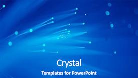  Presentation with optical fibres - Cool new presentation design with deep on technology background backdrop and a gray colored foreground