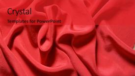  Presentation with waves red - Presentation having deep red silk texture background with waves background and a red colored foreground