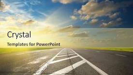  Presentation with finite element analysis - Audience pleasing theme consisting of deep road element of design backdrop and a blonde colored foreground