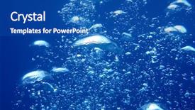  Presentation with breath - Presentation theme having deep sea divers - diving breath air background and a ocean colored foreground