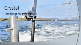  Presentation with deep sea - Cool new slide deck with deep sea fishing backdrop and a light blue colored foreground