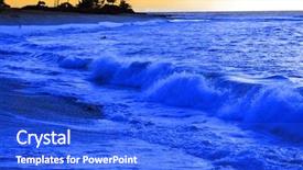  Presentation with ocean waves - Amazing slides having deep sea moving - ocean waves island sky backdrop and a  colored foreground