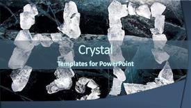  Presentation with lake ice - Beautiful presentation theme featuring deep sky objects - chemical formula of water h2o backdrop and a ocean colored foreground