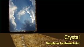  Presentation with element - PPT theme enhanced with deep sky objects - window to unknown element background and a tawny brown colored foreground