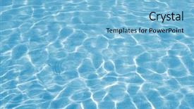  Presentation with blue water lily - Colorful slides enhanced with deep space - shining blue water background backdrop and a light blue colored foreground