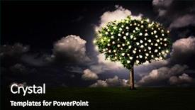 Presentation with thoughts - PPT theme having deep thinking - tree of thoughts background and a black colored foreground