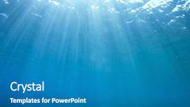 Presentation with deep blue - Slides featuring deep water - underwater blue background background and a teal colored foreground