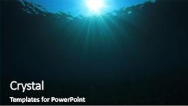  Presentation with deep ocean - Presentation design having deep water - underwater ocean background background and a black colored foreground