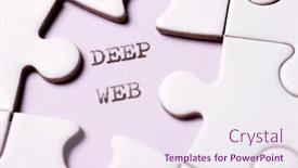  Presentation with deep web - Slide deck featuring deep-web-text-written background and a  colored foreground