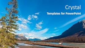  Presentation with abraham - Presentation consisting of deer-grazes-on-the-bank background and a teal colored foreground