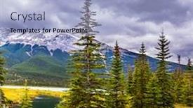  Presentation with rain clouds - Presentation having deer-with-horns-resting background and a light blue colored foreground