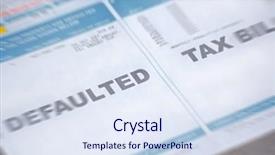  Presentation with zoom - Presentation enhanced with defaulted tax bill with zoom background and a sky blue colored foreground